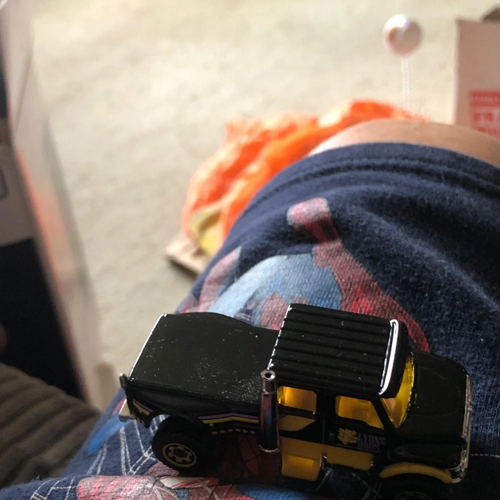 Black and Yellow Toy Truck - Mini Diecast Truck